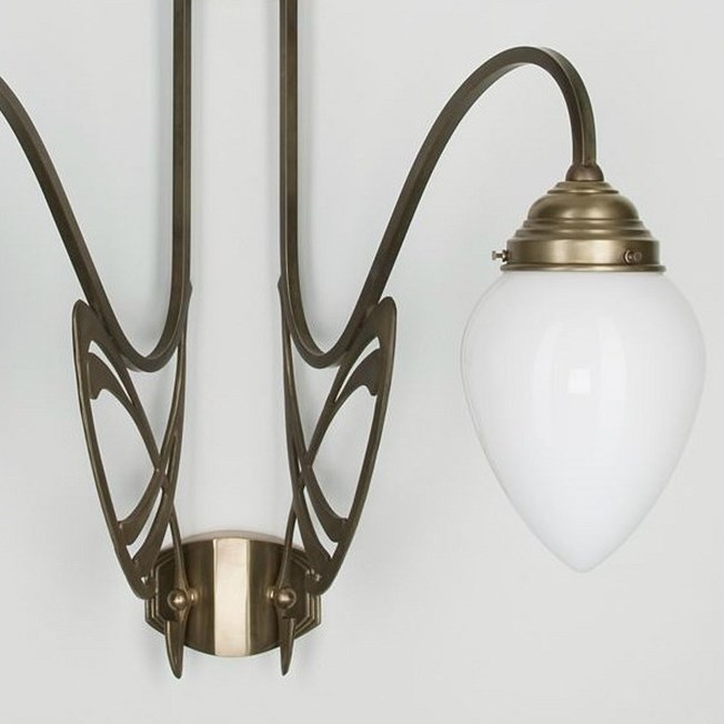 horizon Mand Forensische geneeskunde Victor Horta 2-lichts Wandlamp Elegantie