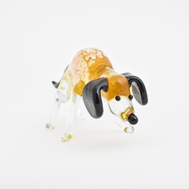 Glassculptuur Hond